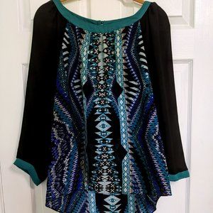 ECI Blouse size XL Multicolored shirt for Women